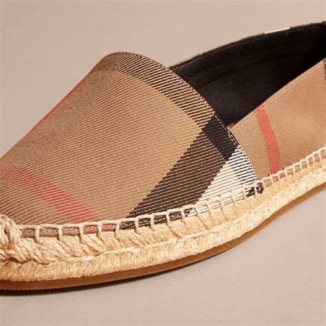 genuine leather burberry slides women|burberry espadrilles women's sale.